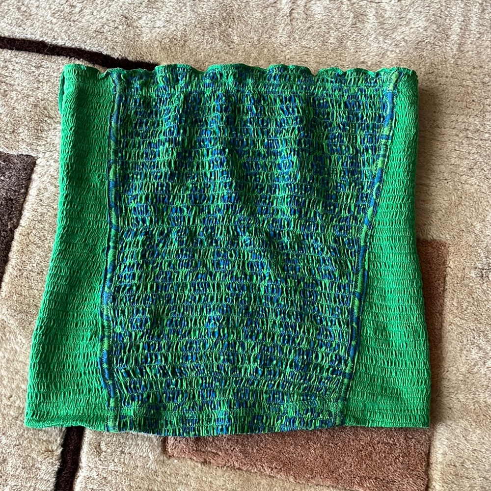 Free People Green Tube Top Size S